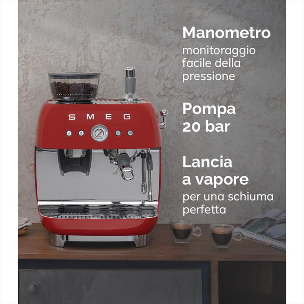 Immagine del prodotto SMEG - Macchina da Caff&egrave;+macinacaff&egrave; 50's Style EGF03CREU-Panna LUCIDO