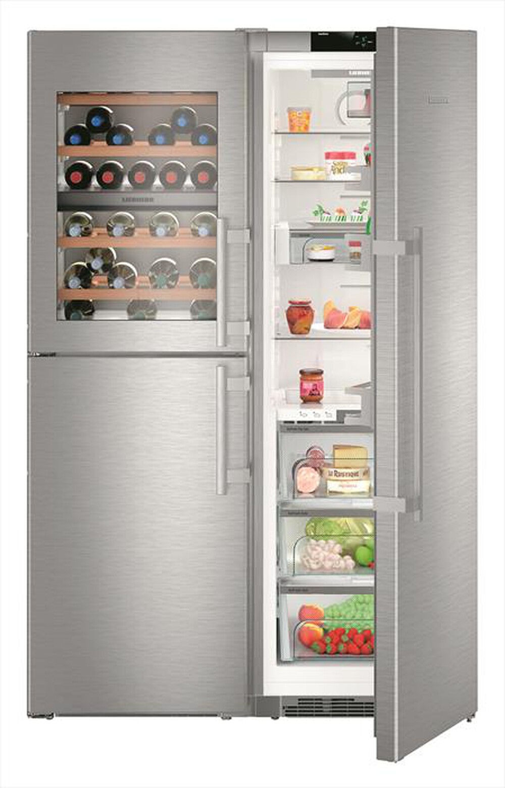 Immagine del prodotto LIEBHERR - Frigorifero side by side SBSES 8496-21 Classe D-Acciaio SmartSteel