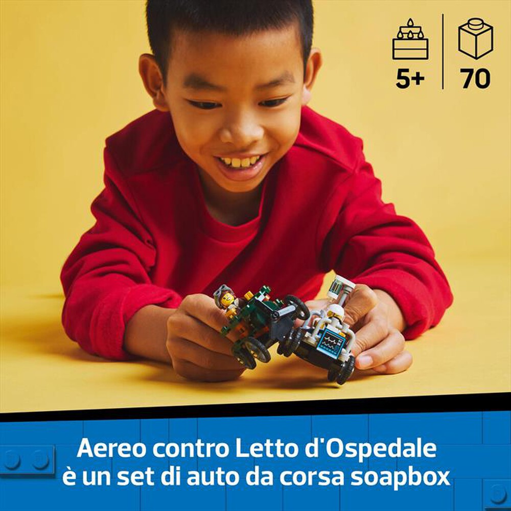 Immagine del prodotto LEGO - CITY Veicoli da corsa aereo letto d&rsquo;ospedale 60459