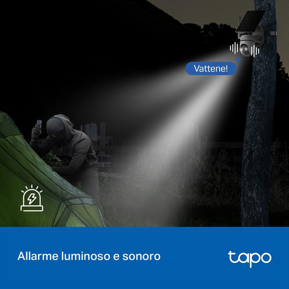Immagine del prodotto TP-LINK - Telecamera di sorveglianza SOLAR-POWERED PAN/TILT-Bianco