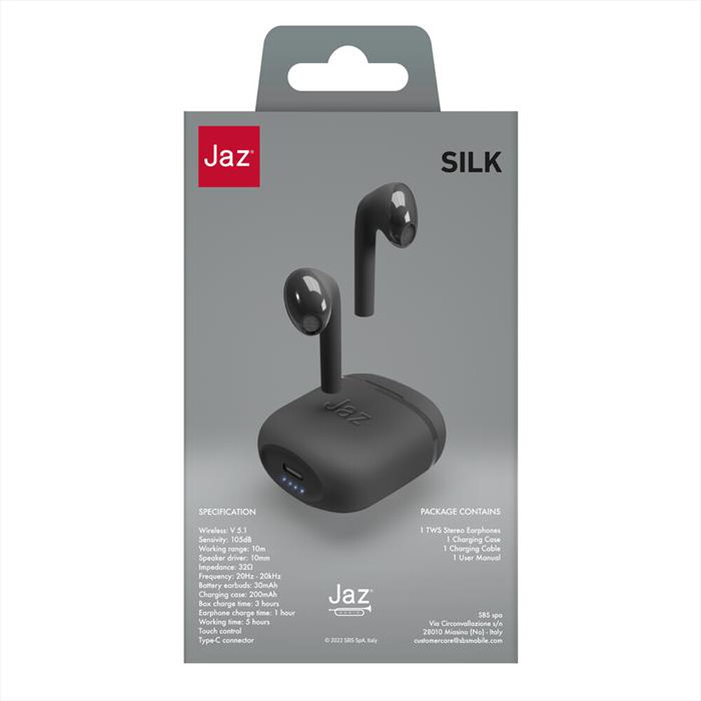 Immagine del prodotto SBS - Auricolare bluetooth TEJZEARTWSEARBTK-Nero