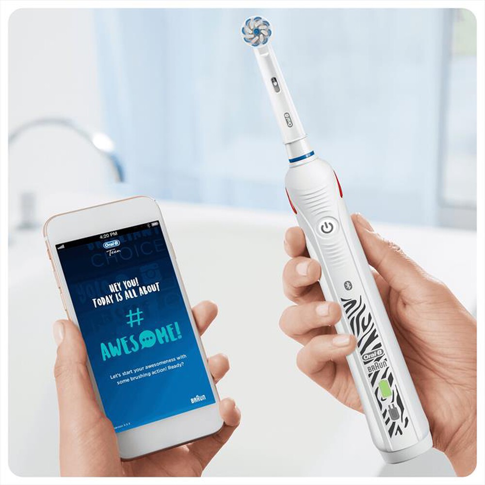 Immagine del prodotto ORAL-B - Spazzolino elettrico ricaricabile SMARTSERIES TEEN-Bianco