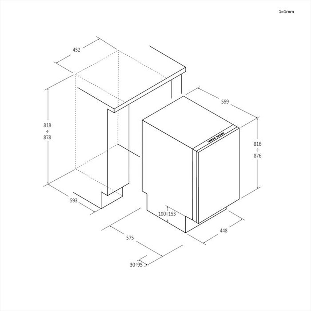 Immagine del prodotto CANDY - Lavastoviglie incasso CDI 2T1047 Classe E