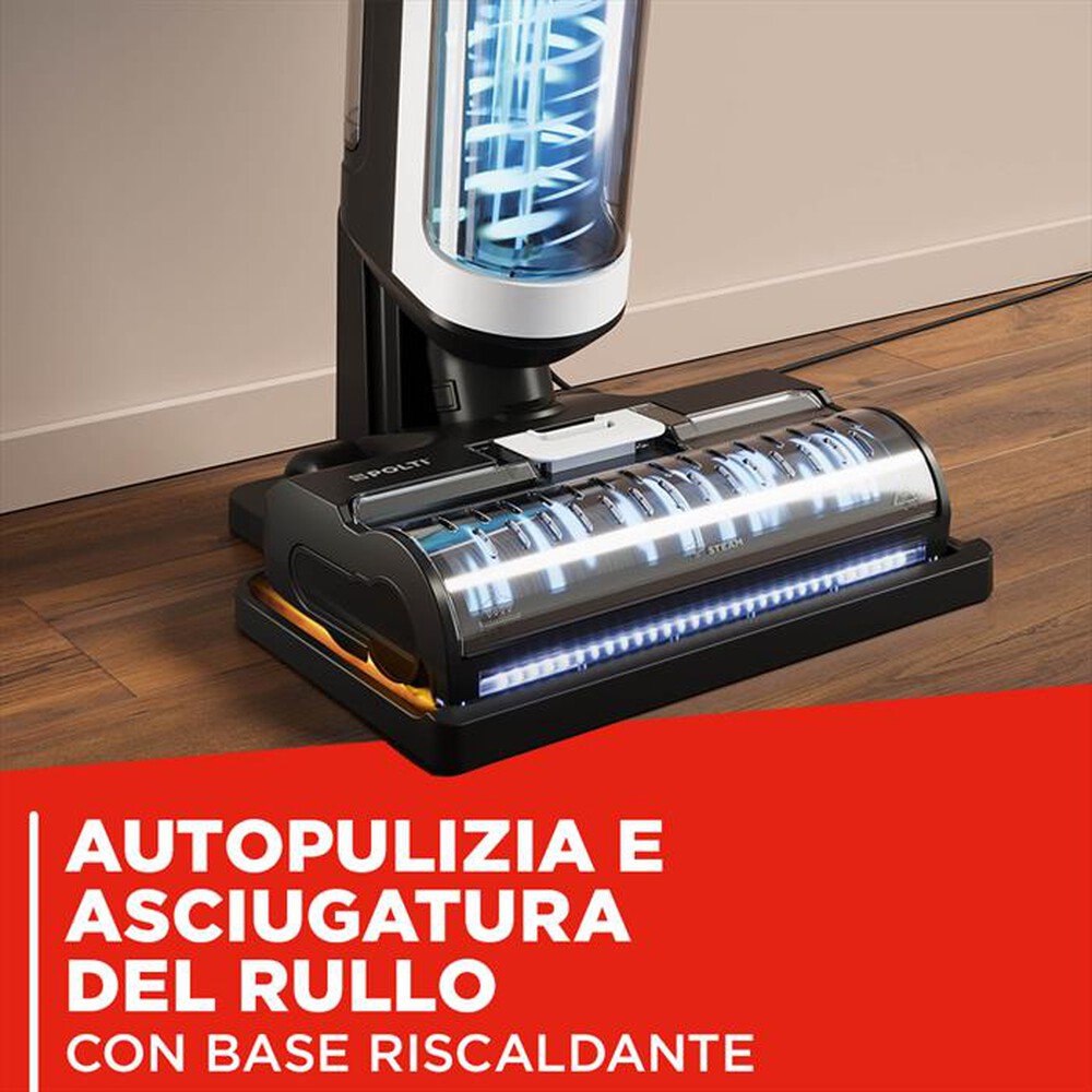 Immagine del prodotto POLTI - Lavapavimenti aspira/lava/igienizzaROLLYSTEAM WD10-bianco/nero