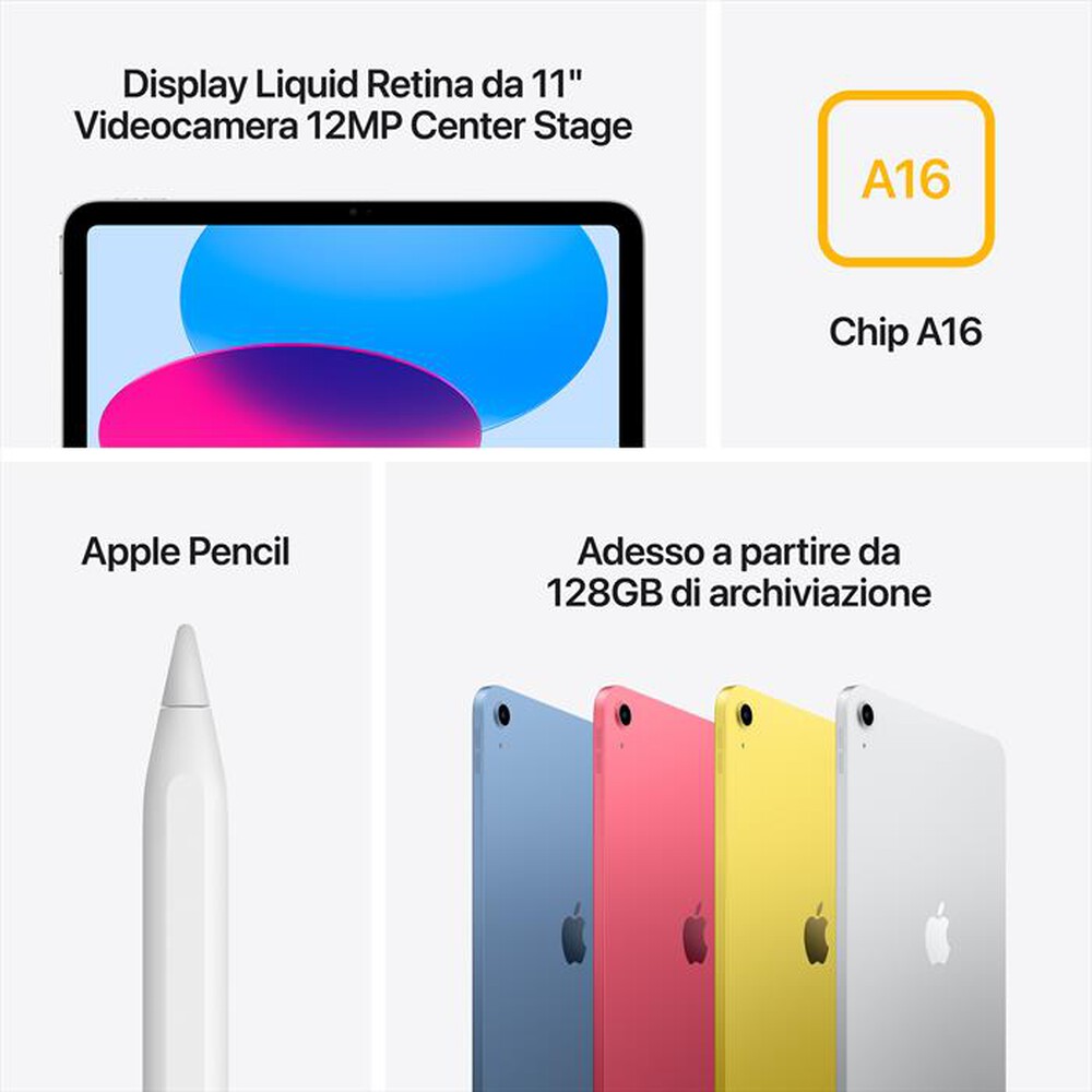 Immagine del prodotto APPLE - iPad 11" Wi-Fi 256GB (2025)-Blu