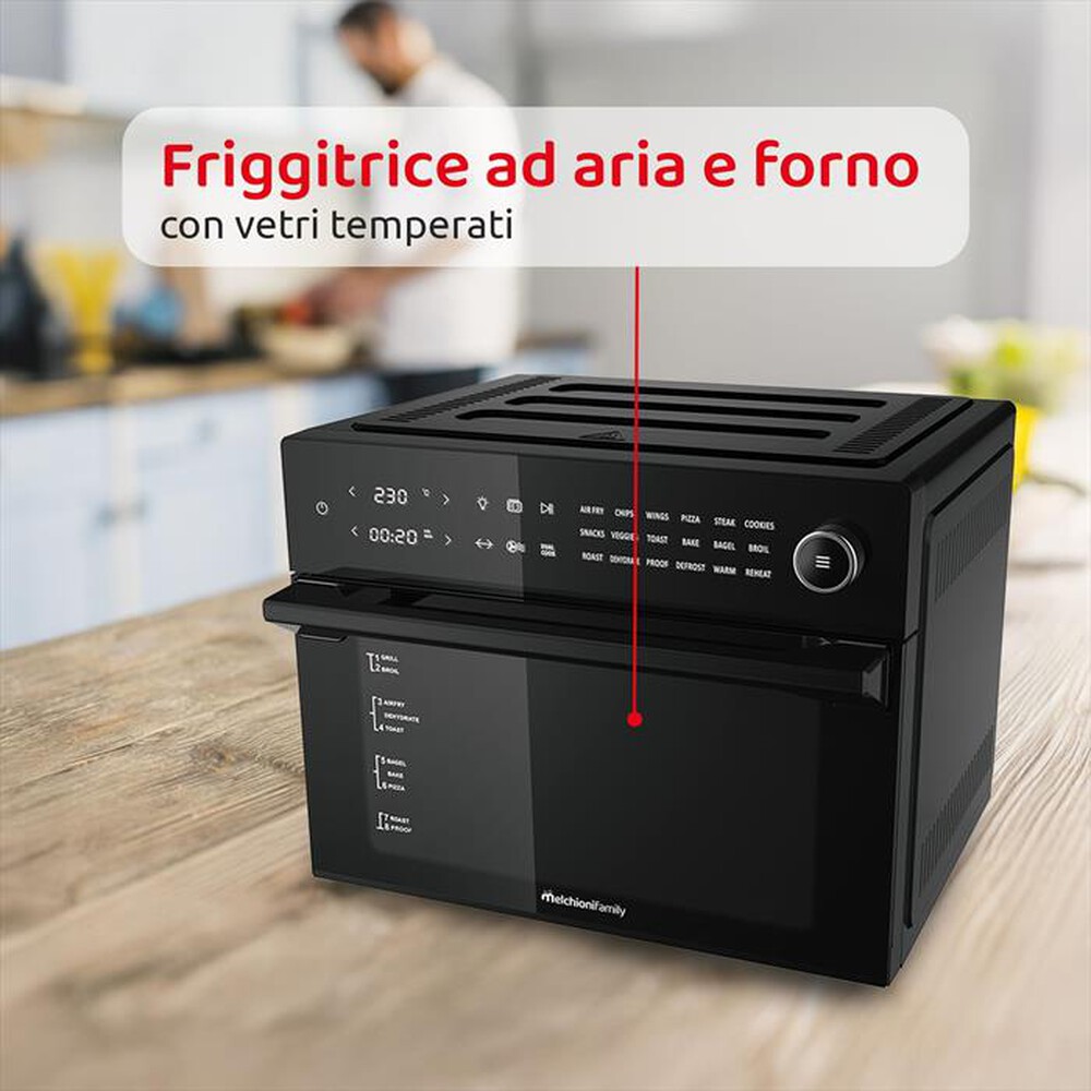 Immagine del prodotto MELCHIONI FAMILY - Friggitrice ad aria BENEDETTA-nero