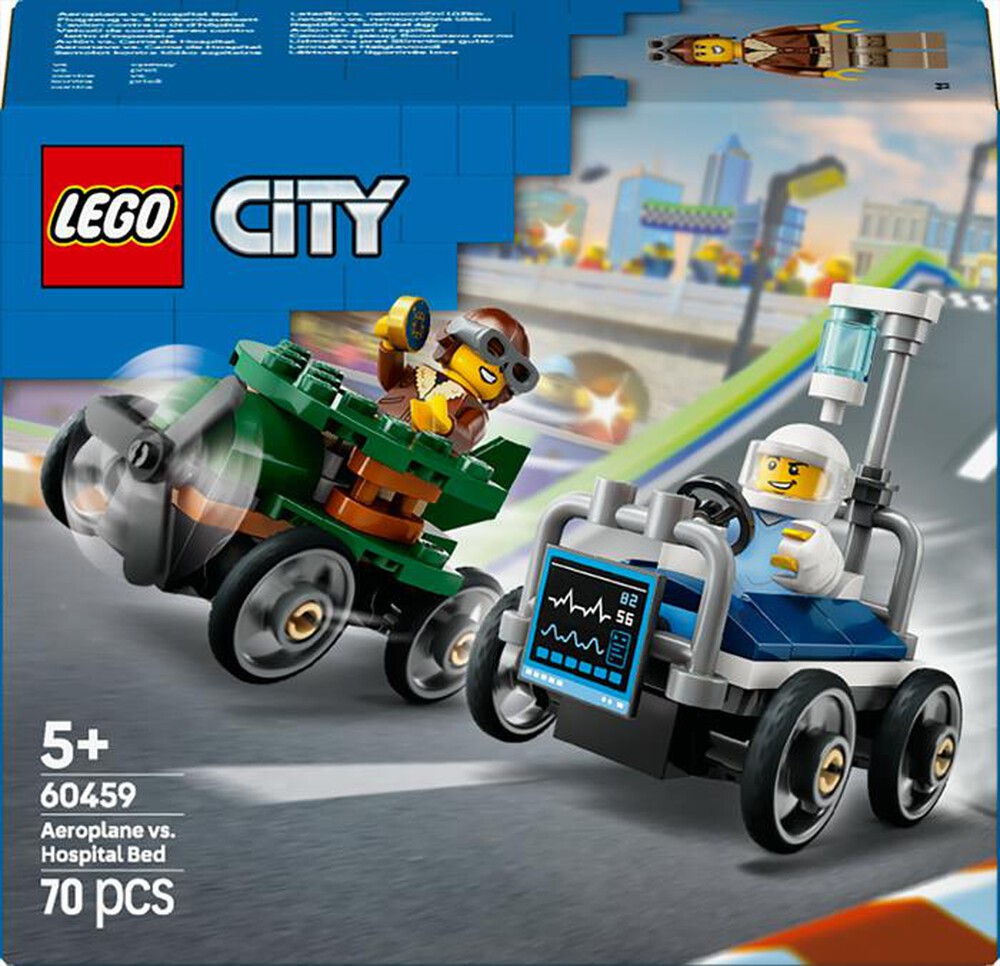 Immagine del prodotto LEGO - CITY Veicoli da corsa aereo letto d&rsquo;ospedale 60459