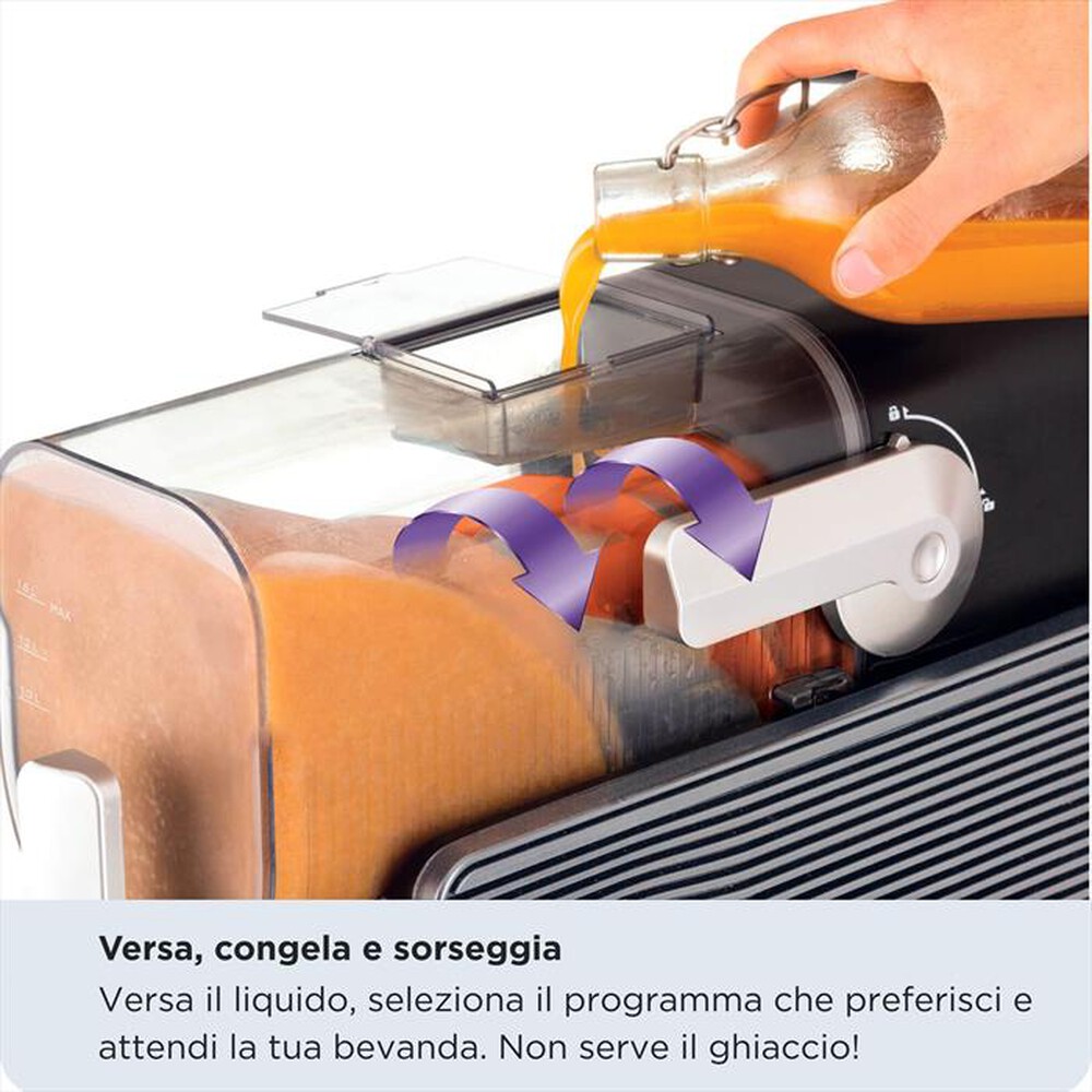 Immagine del prodotto ARIETE - Macchina granite e gelati 655 MYSLUSH & ICECREAM-Acciaio inox, Nero
