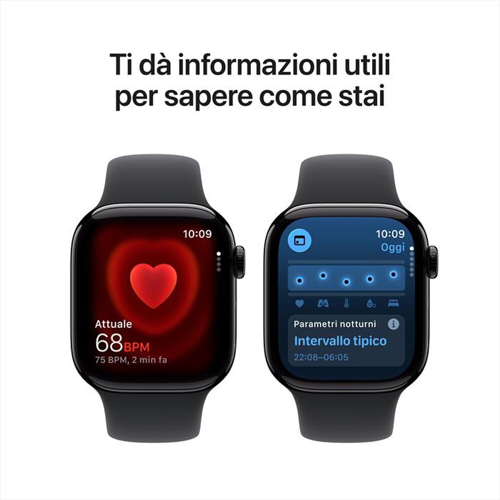 Immagine del prodotto APPLE - Watch Series 11 GPS + Cellular 42mm Alluminio-Jet Black Sport Band Nero S/M