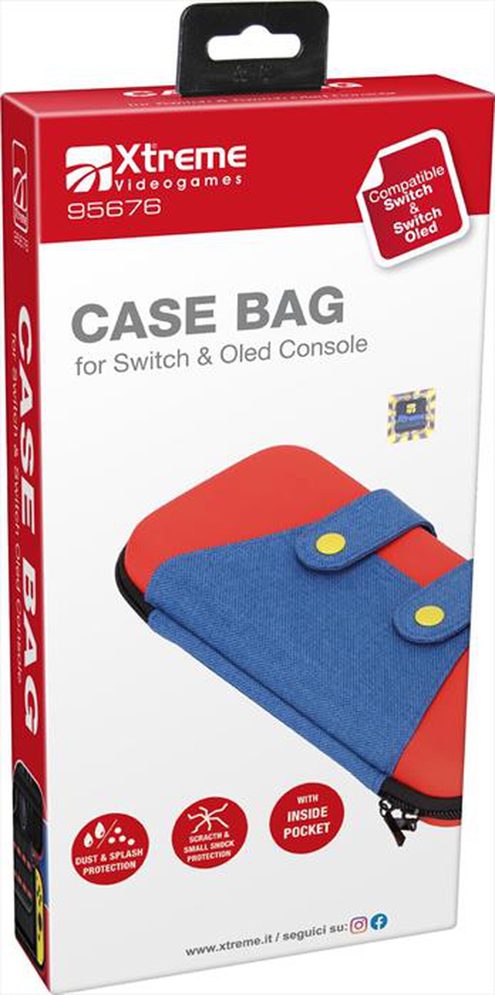 Immagine del prodotto XTREME - CASE BAG Switch/Oled - 95676-Blu/Rosso