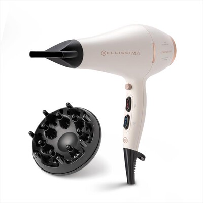 BELLISSIMA IMETEC - Asciugacapelli KERATIN GLOSS-Bianco