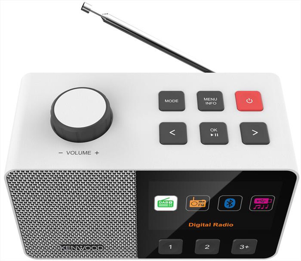 Immagine del prodotto KENWOOD - Radiosveglia con grande display da 4,3" CR-M70DAB-Bianco