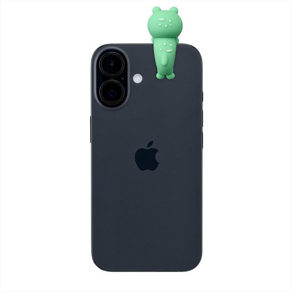 Immagine del prodotto CELLULARLINE - Mini figura adesiva in PVC a forma di rana-Verde, Grigio