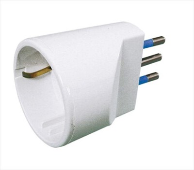 NOVALINE - Adattatore da presa schuko a spina CE914C-Bianco