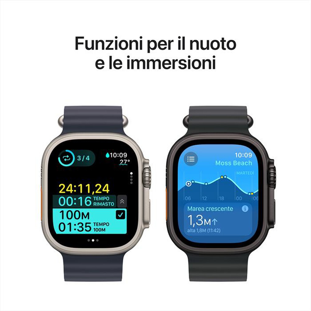 Immagine del prodotto APPLE - Watch Ultra 2 GPS + Cellular 49mm Titanio-Nero - Loop Milanese Nero - M