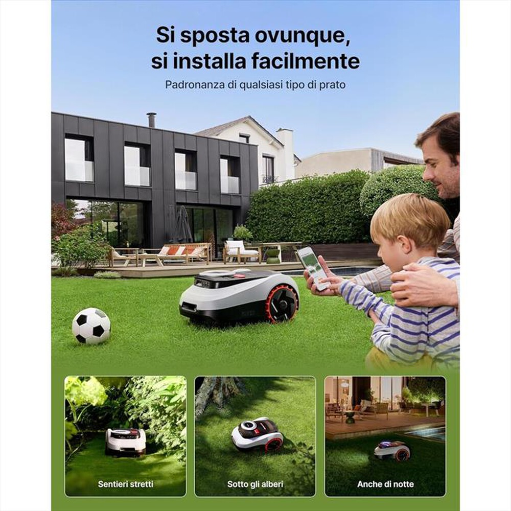 Immagine del prodotto NAVIMOW by SEGWAY - Robot tagliaerba i210E LIDAR-Black