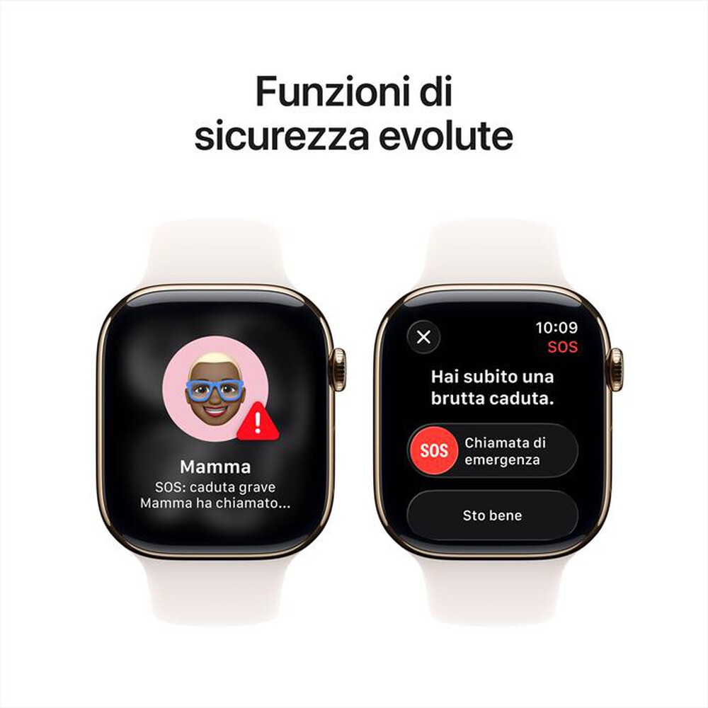 Immagine del prodotto APPLE - Watch Series 11 GPS + Cellular 46mm Titanio-Oro - Band Rosa Fard - M/L