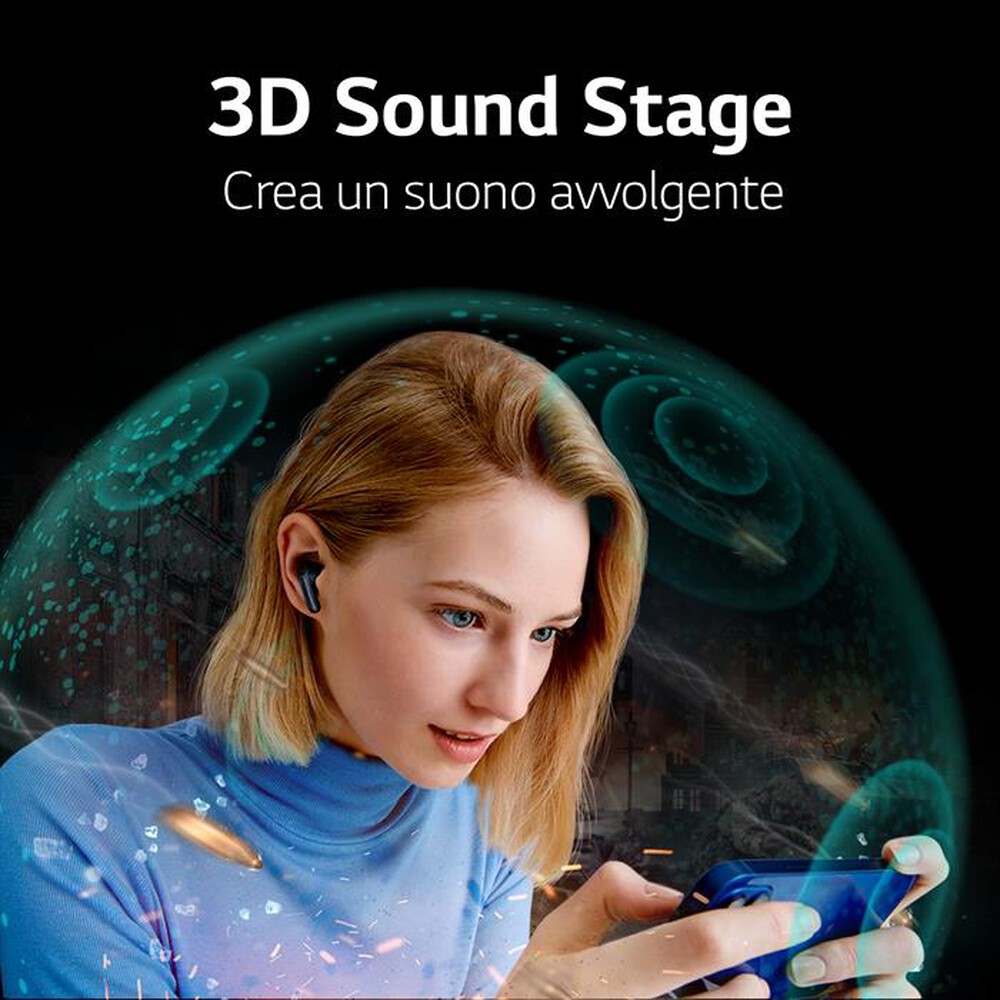 Immagine del prodotto LG - TONE FREE FP5 - CUFFIE TRUE WIRELESS BLUETOOTH-Nero - Charcoal Black