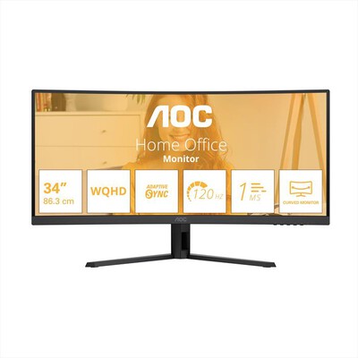 AOC - Monitor LCD 34" CU34B3E-NERO