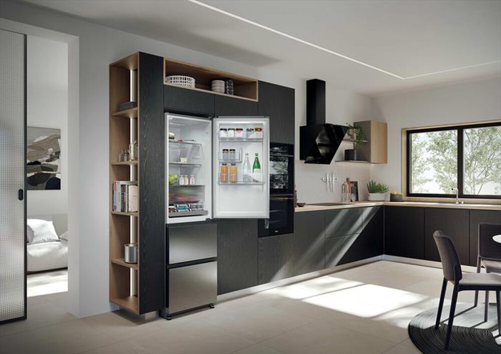 Immagine del prodotto HAIER - Frigorifero combinato HTR3518DNMX Classe D 303lt-Acciaio inox