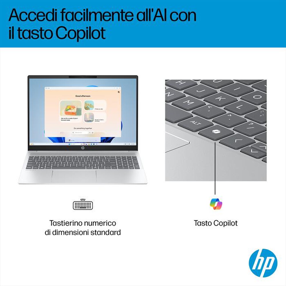 Immagine del prodotto HP - OMNIBOOK 5 16-AF1022NL Intel&reg; Core&trade; Ultra 7-Glacier Silver