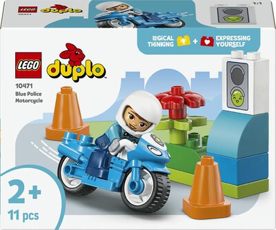 LEGO - DUPLO Motocicletta blu della Polizia - 10471