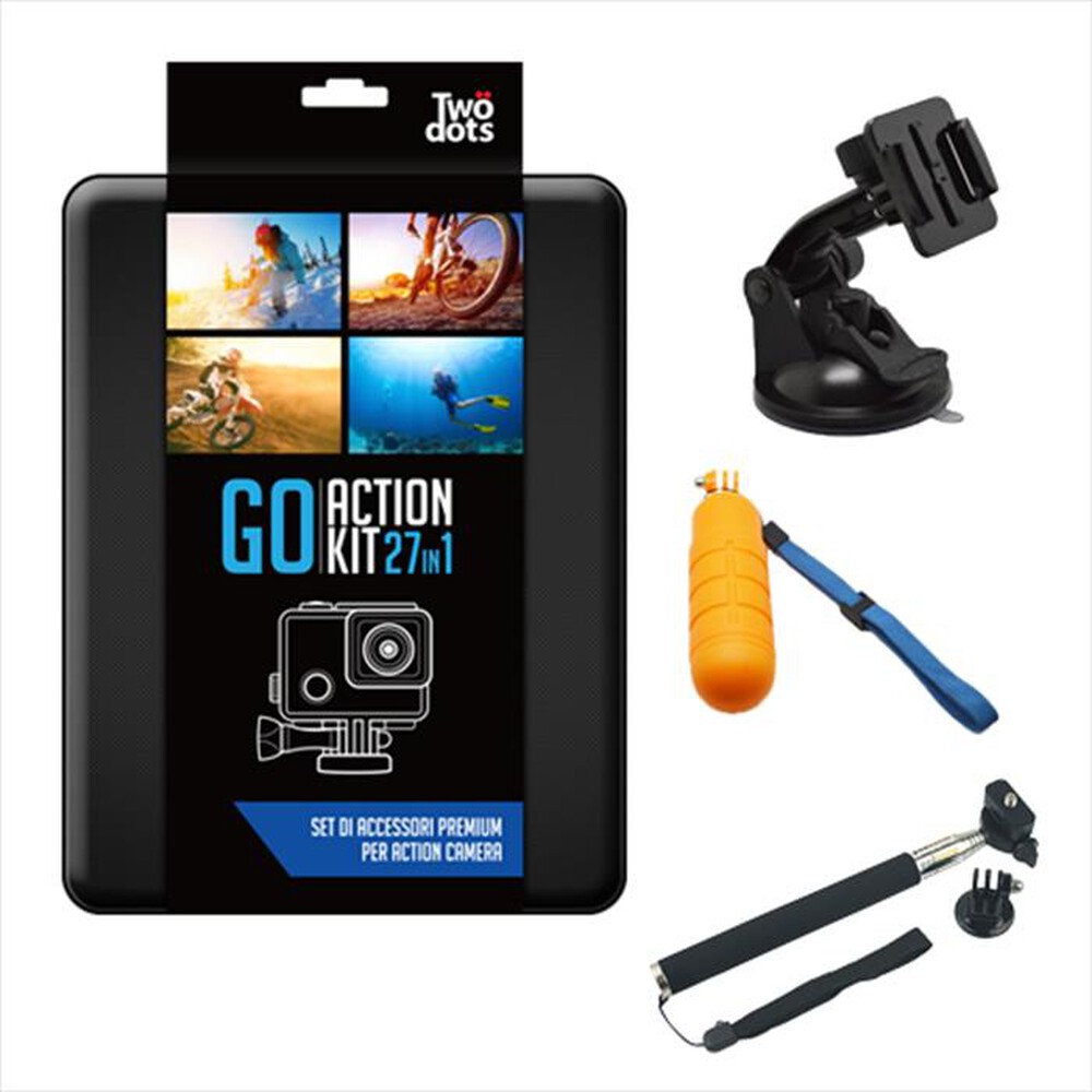 Immagine del prodotto X-JOY DISTRIBUTION - Kit completo accessori TWODOTS GO ACTION 27 IN 1-nero