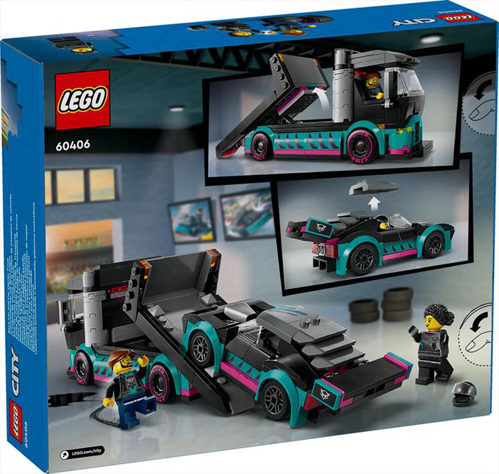 Immagine del prodotto LEGO - CITY Auto da corsa e trasportatore 60406