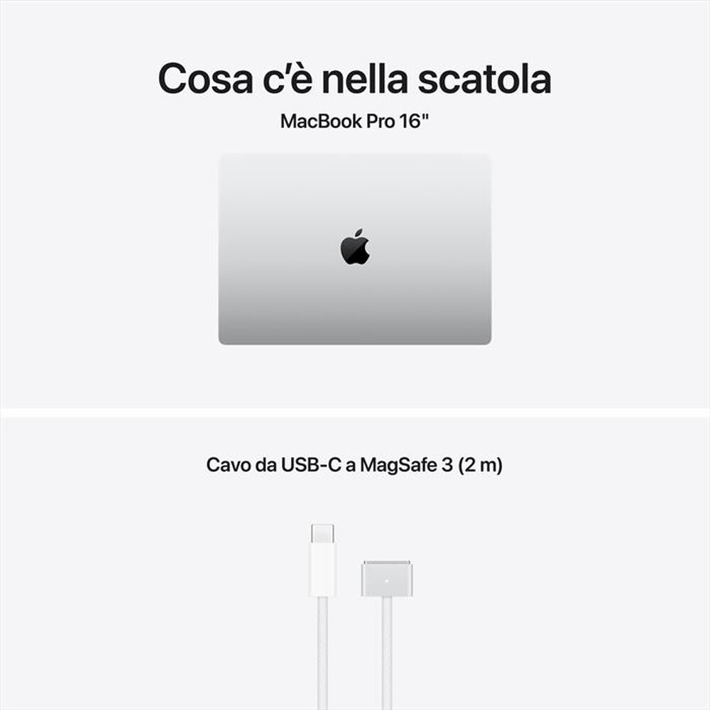 Immagine del prodotto APPLE - MacBook Pro 16" M5 Max Core 18 CPU 40 GPU 48GB 2TB-Argento