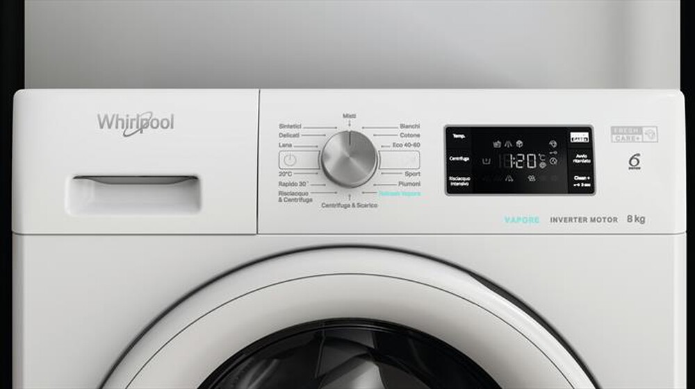 Immagine del prodotto WHIRLPOOL - Lavatrice FRESHCARE FFB D85 V IT 8 Kg Classe B-Bianco