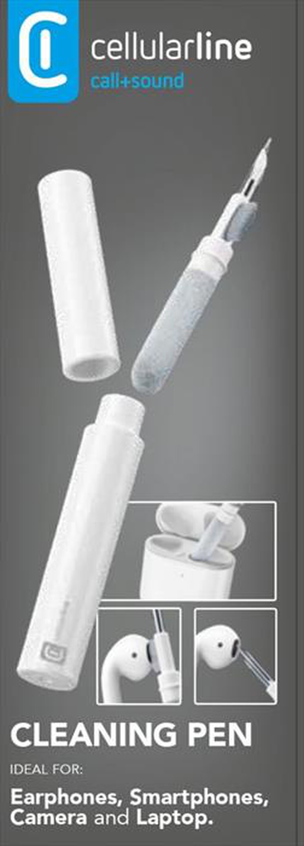 Immagine del prodotto CELLULARLINE - Cleaning Pen Kit di pulizia AUDIOCLEANINGKITW-Bianco