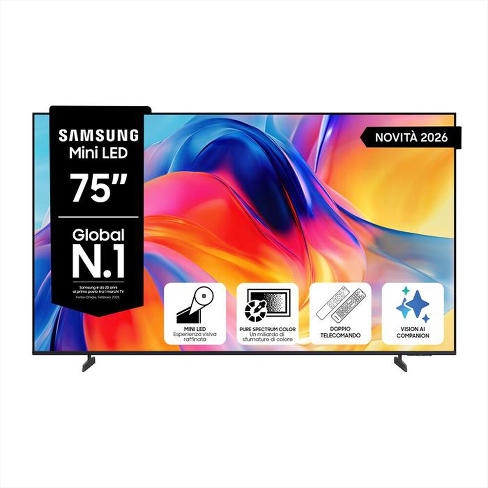 Immagine del prodotto SAMSUNG - Smart TV Mini LED 4K AI 75" UE75M70HAUXZT-Titan Gray