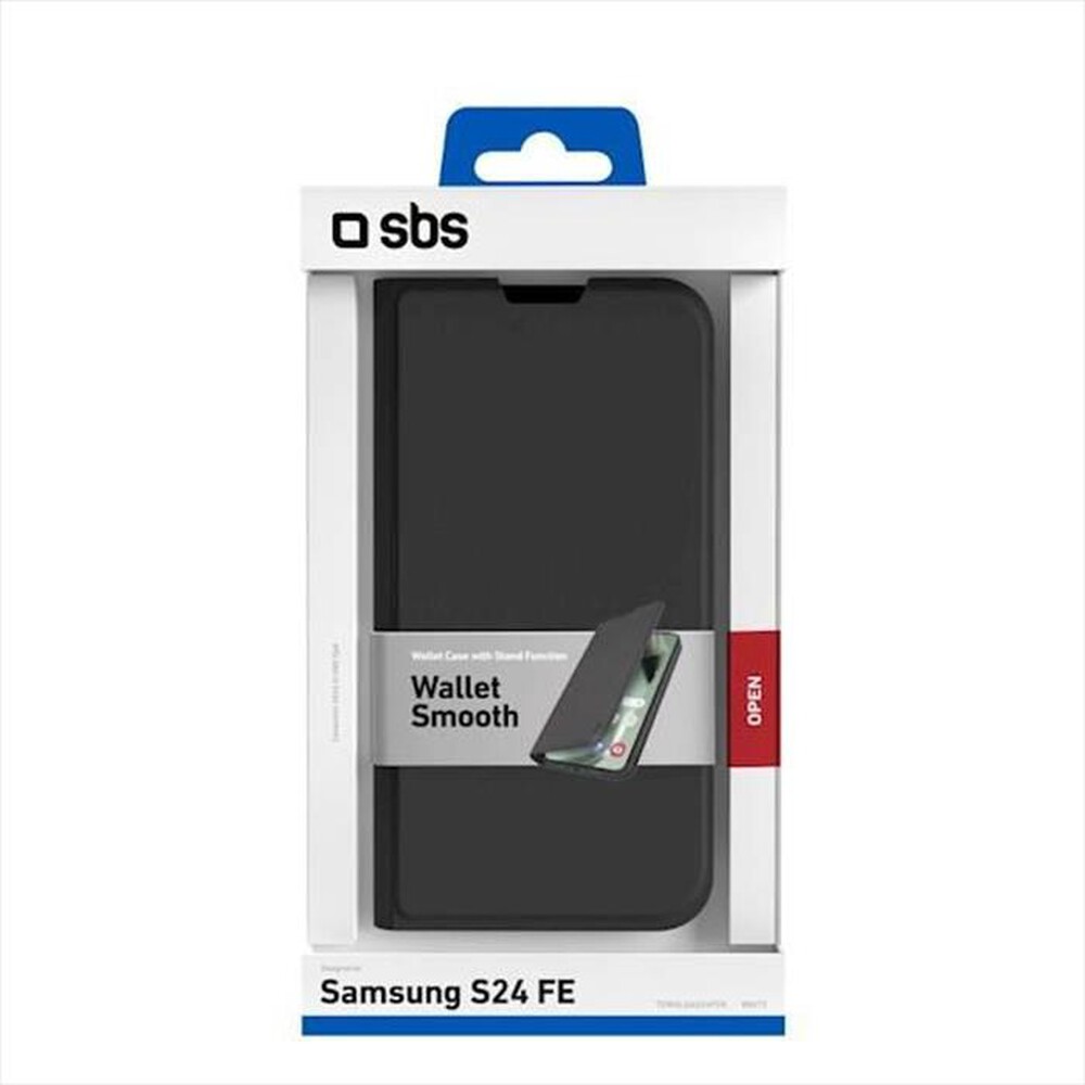 Immagine del prodotto SBS - Cover Wallet smooth Samsung S24 FE TEWALSAS24FEK-Nero