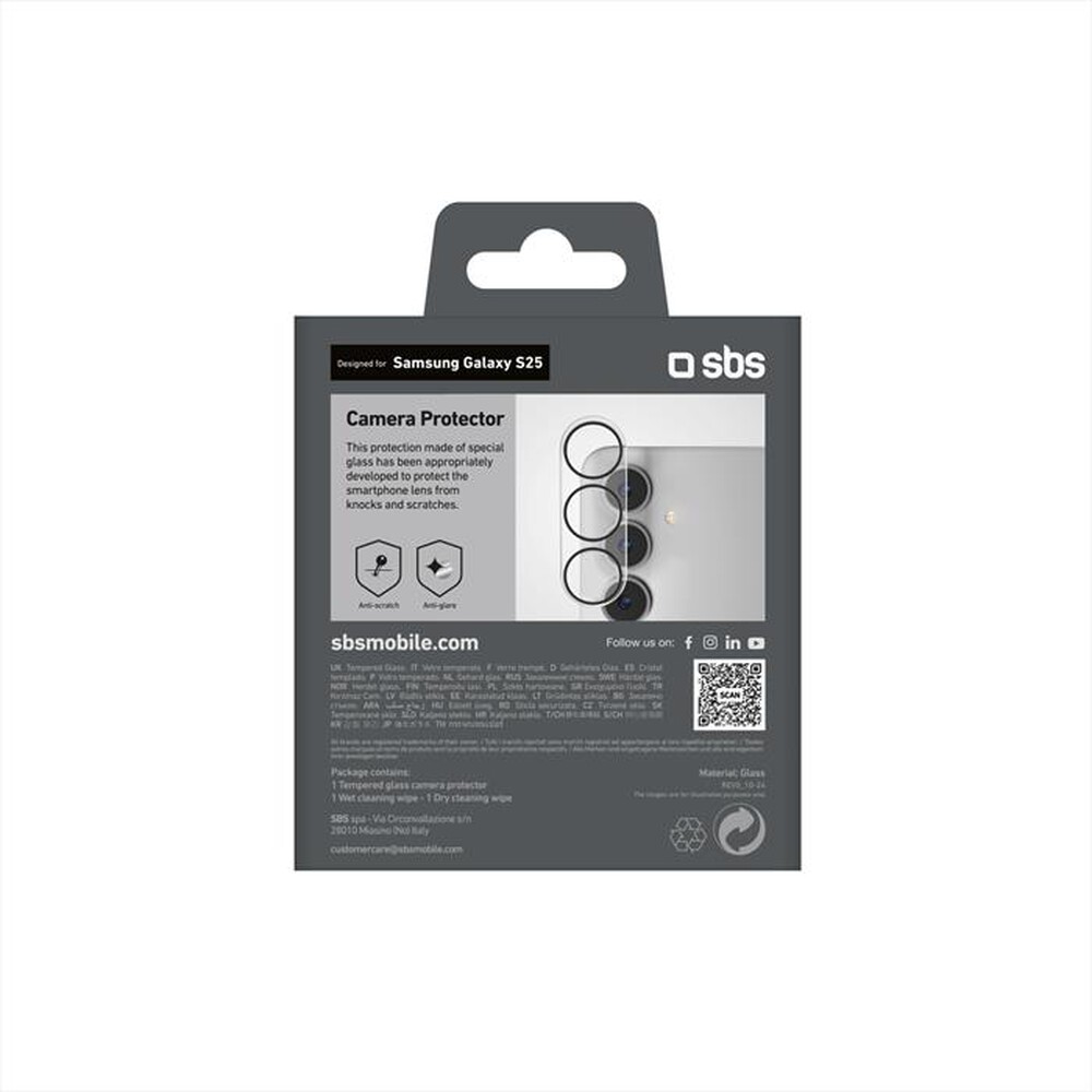 Immagine del prodotto SBS - Camera glass per Samsung S25-Trasparente