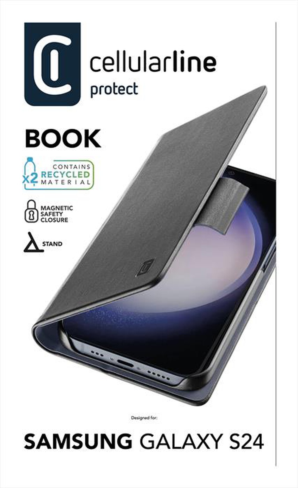 Immagine del prodotto CELLULARLINE - Custodia book BOOK3GALS24K per Galaxy S24-Nero