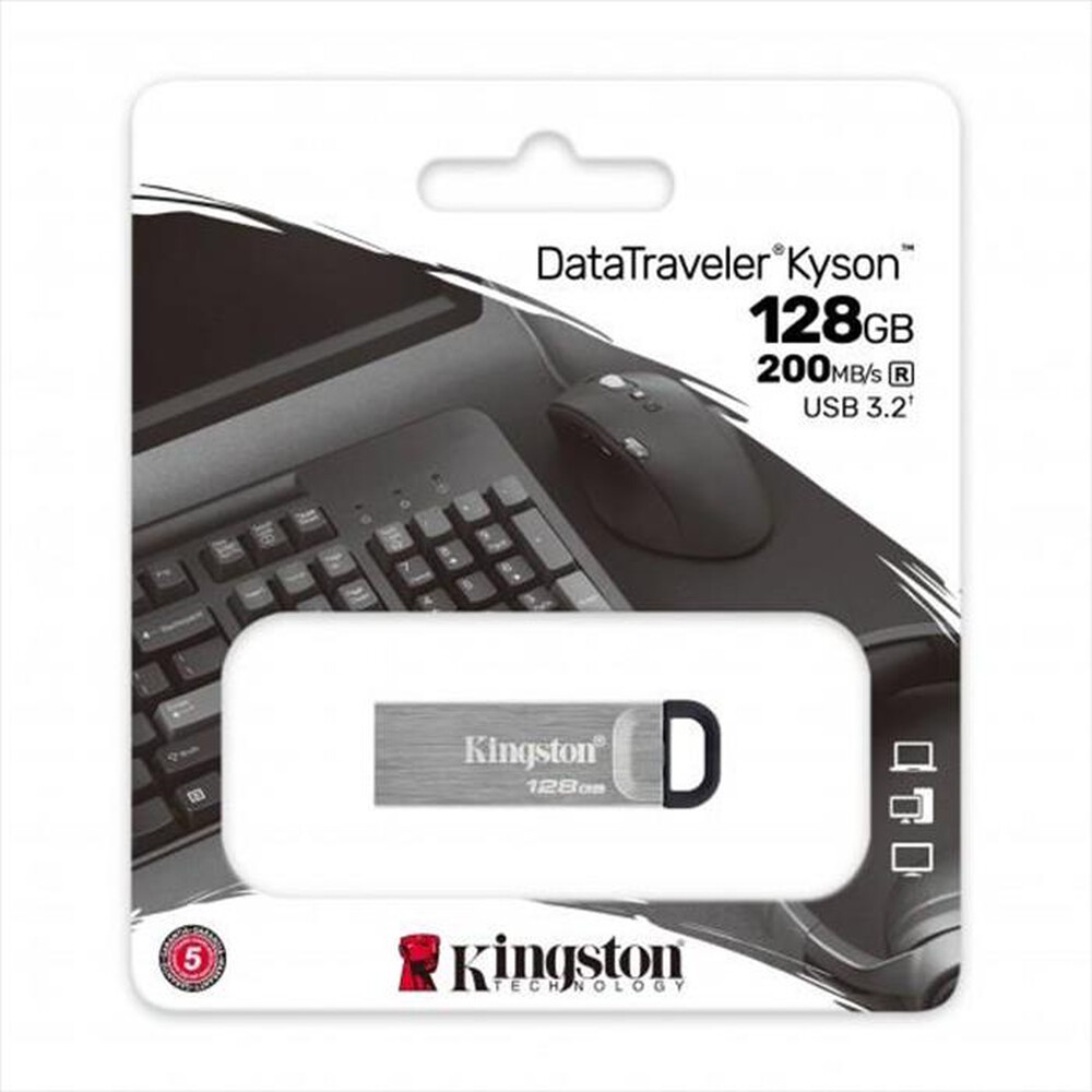 Immagine del prodotto KINGSTON - Memoria 128 GB DTKN128GB-Argento