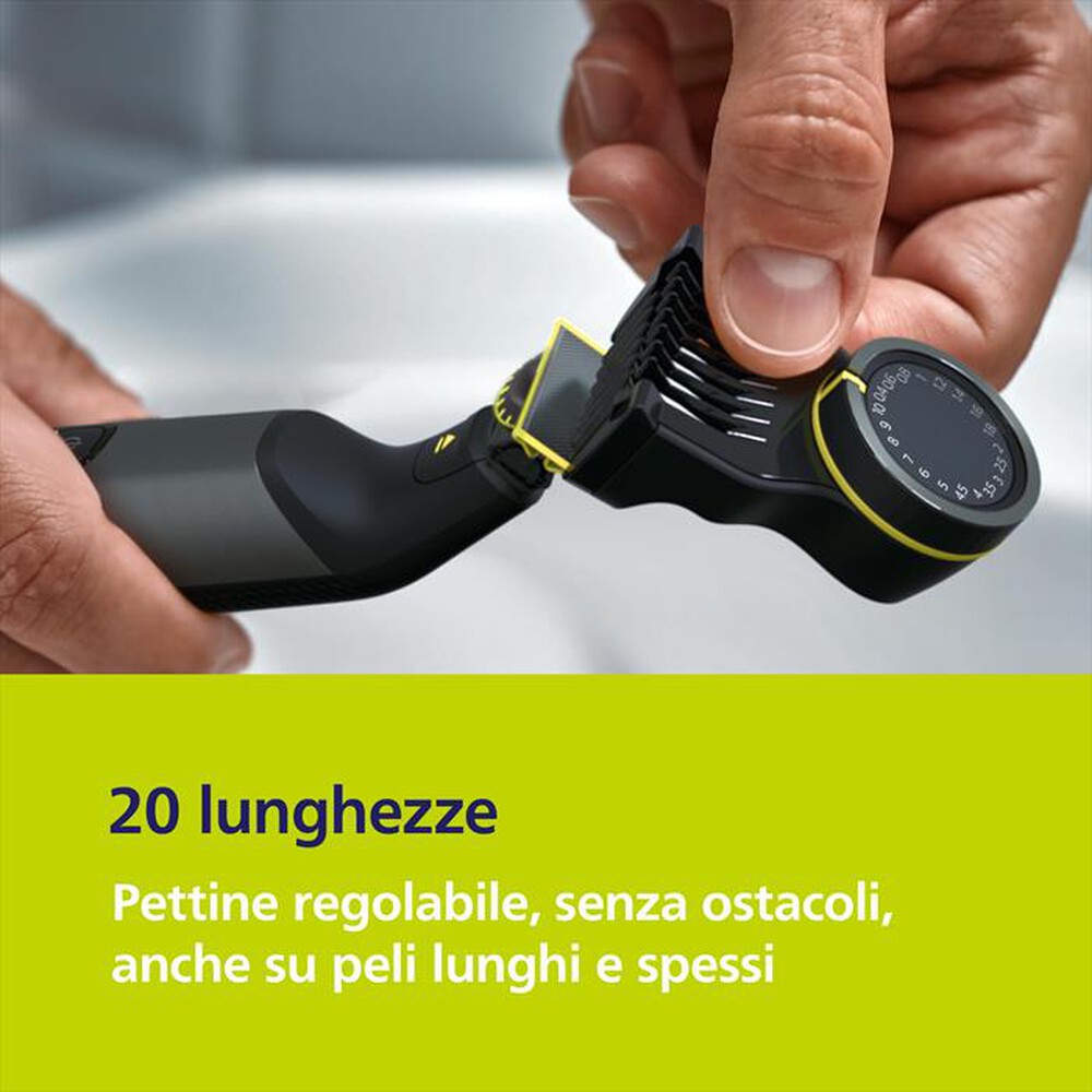Immagine del prodotto PHILIPS - Regolabarba OneBlade Pro 360 Face + Body QP6652/61-Nero