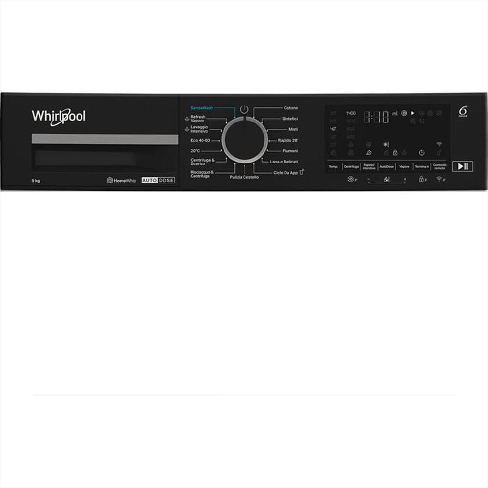 Immagine del prodotto WHIRLPOOL - Lavatrice WPM99WADSIT 9Kg Classe A-Bianco