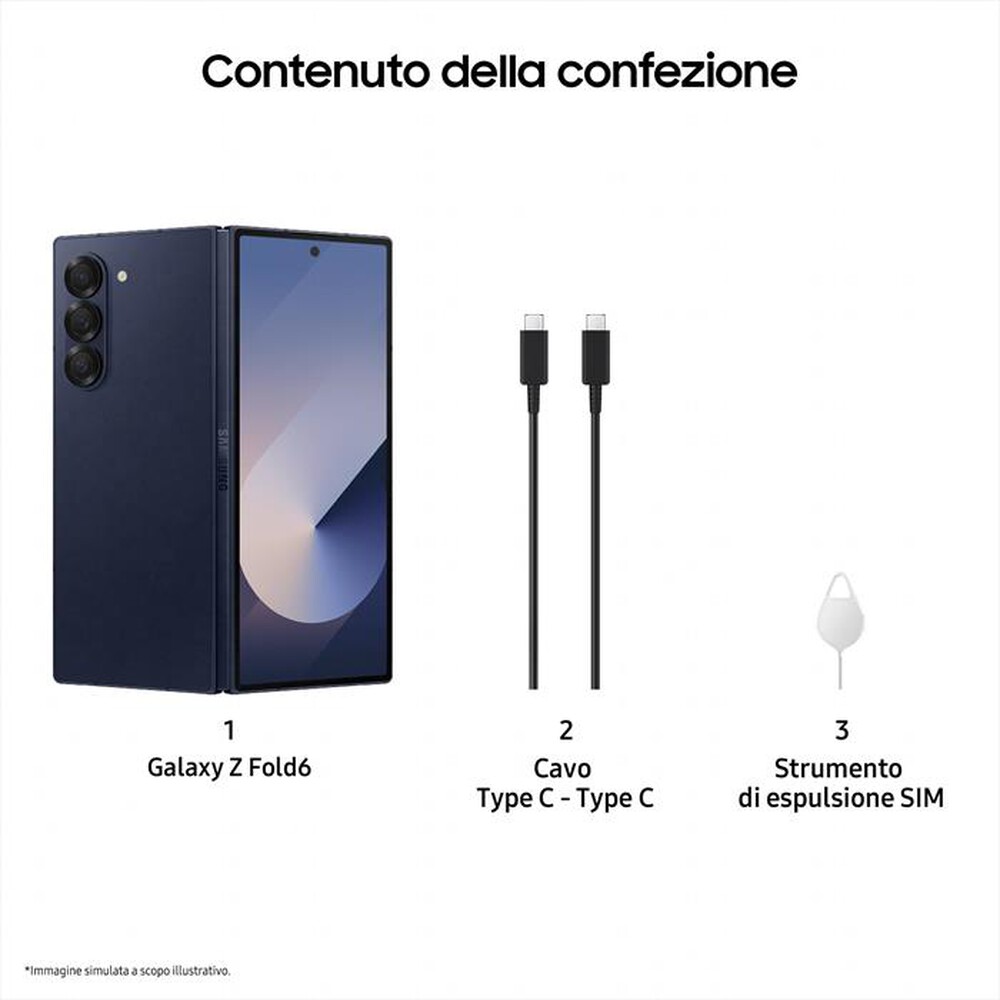 Immagine del prodotto SAMSUNG - Galaxy Z Fold6 12+256GB-Navy