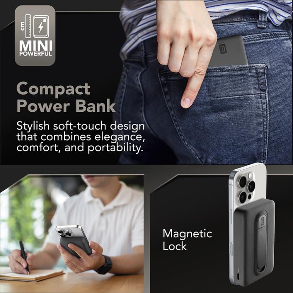 Immagine del prodotto CELLULARLINE - Power bank 10000 mAh MAG 10000 QI2-Nero