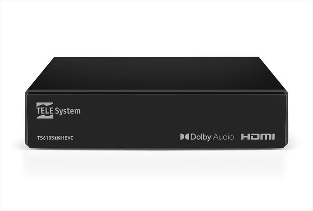 Immagine del prodotto TELESYSTEM - Decoder digitale terrestre TS6105 T2 HEVC MAIN 10-Black