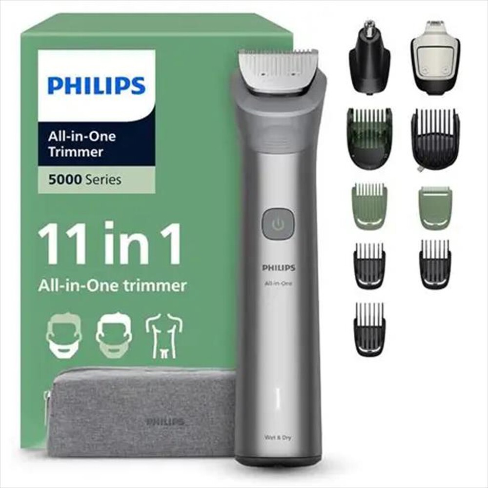 Immagine del prodotto PHILIPS - Rifinitore All-In-One Multigroom S.5000 MG5941/15-grigio chiaro