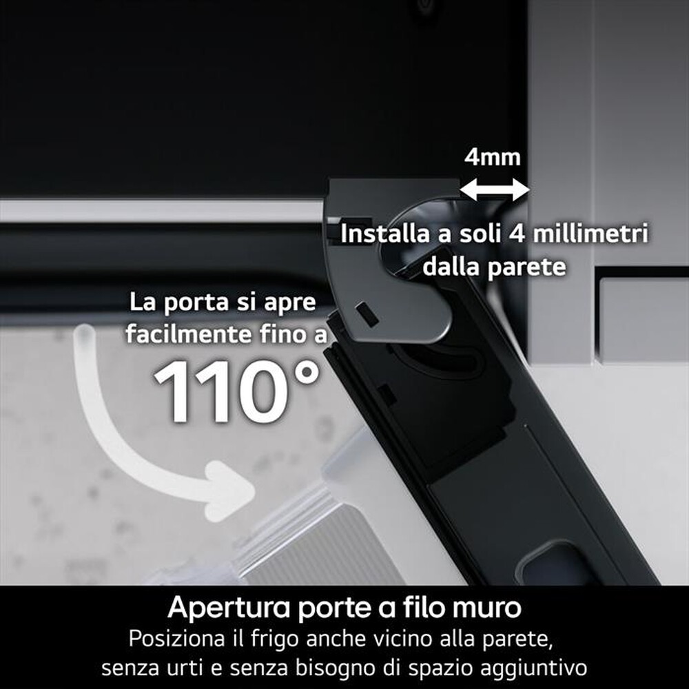Immagine del prodotto LG - Frigorifero combinato GBBS323CPY Classe C 375lt-Argento