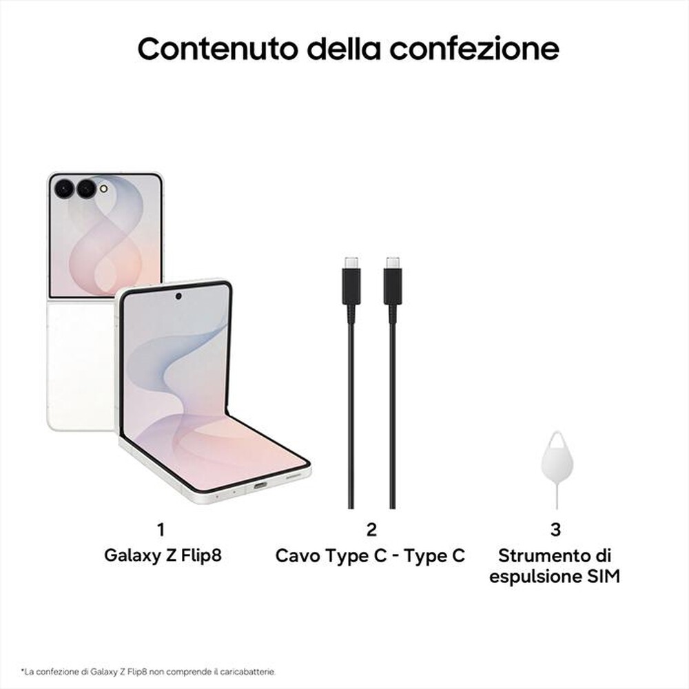 Immagine del prodotto SAMSUNG - Galaxy Z Flip8 12+256GB-Cream