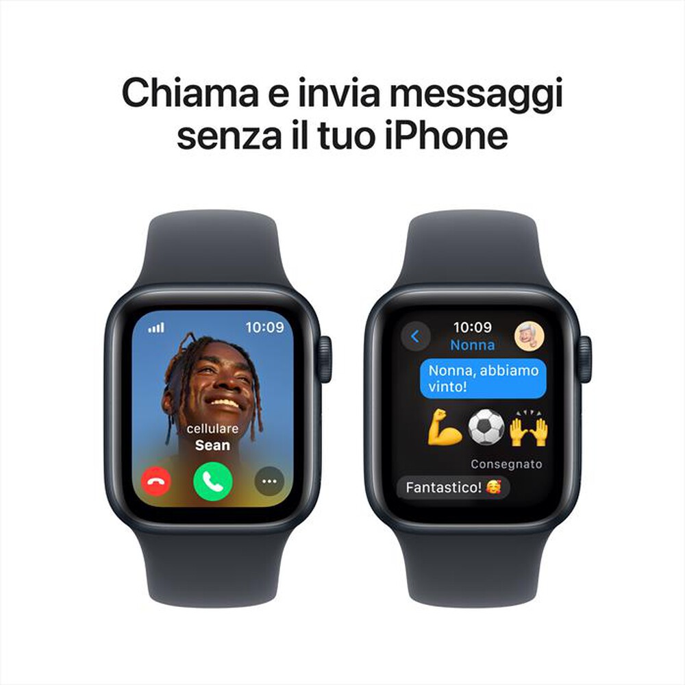 Immagine del prodotto APPLE - Watch SE GPS + Cellular 40mm Cassa Alluminio-Midnight Sport Band Midnigh L