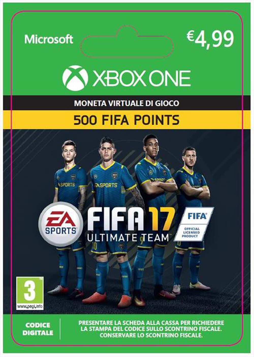 Immagine del prodotto MICROSOFT - Fifa 17 Points 500 - 