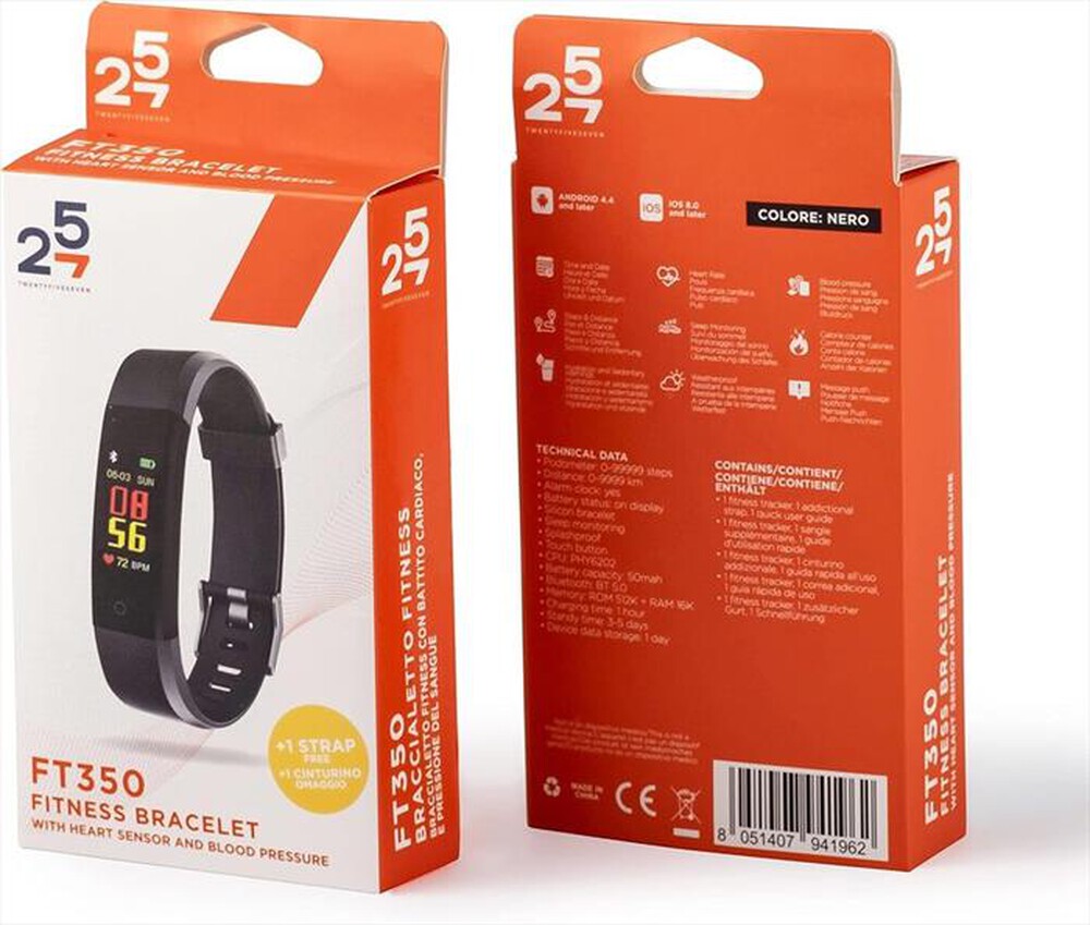 Immagine del prodotto 257 - FITNESS TRACKER - FT350-Nero/Blu