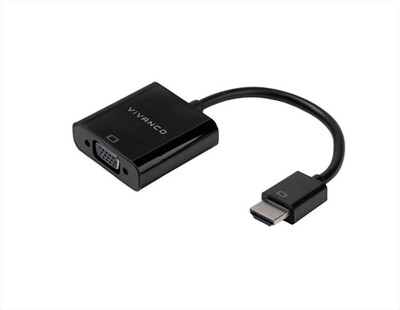 VIVANCO - Adattatore HDMI M a VGA F VVITADHDMIVGAMF-Nero