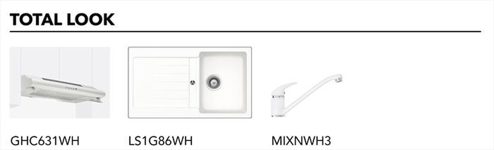 Immagine del prodotto GLEM GAS - Piano cottura a gas GT64WH 4 fuochi 58,5cm-Alluminio