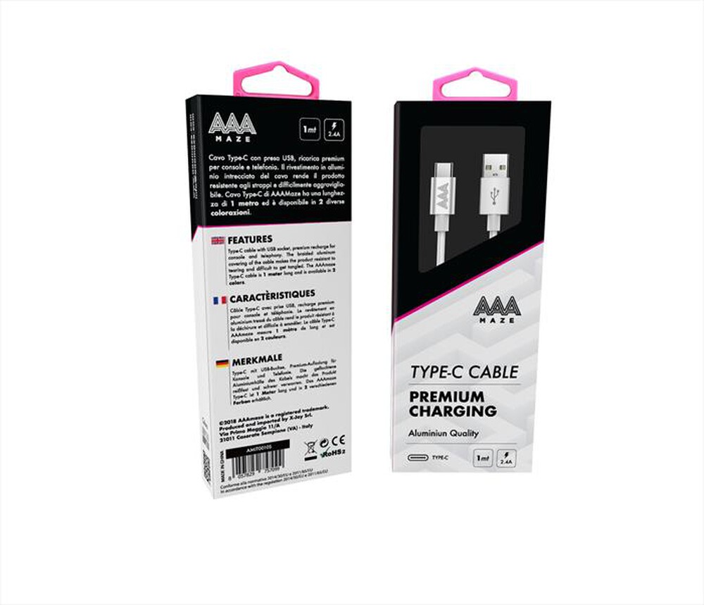 Immagine del prodotto AAAMAZE - TYPE-C CABLE 1M-Silver